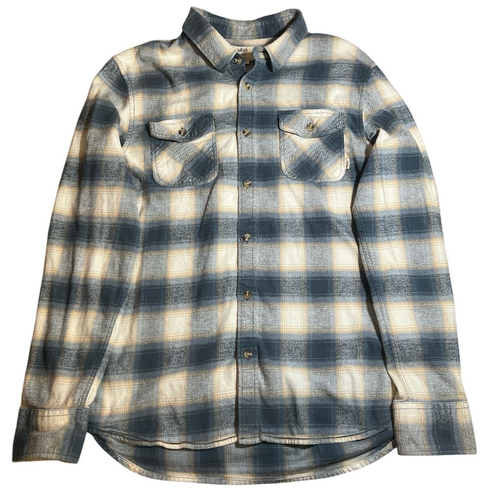 Vans Off The Wall Tailored Fit Men’s Long Plaid Shirt - Size Medium